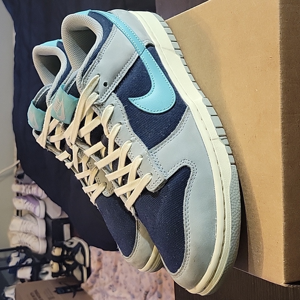 Nike Dunk Low Premium "Dark Obsidian Green Frost" Mens 10 Womens 11.5 EUC - Picture 2 of 10